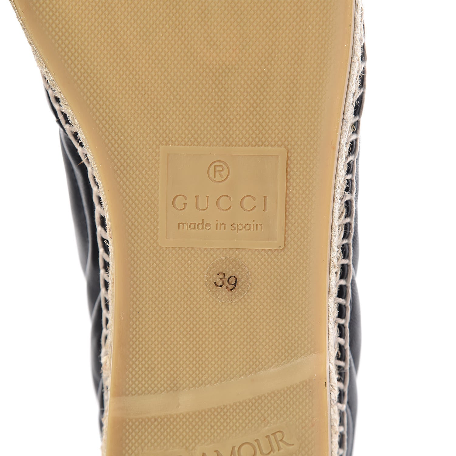 Gucci Nappa Matelasse GG Marmont Espadrilles 39 Black 6 of 11