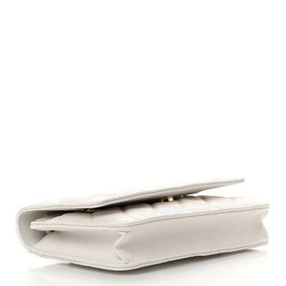 Chanel Caviar Quilted Wallet On Chain WOC White 4 of 12