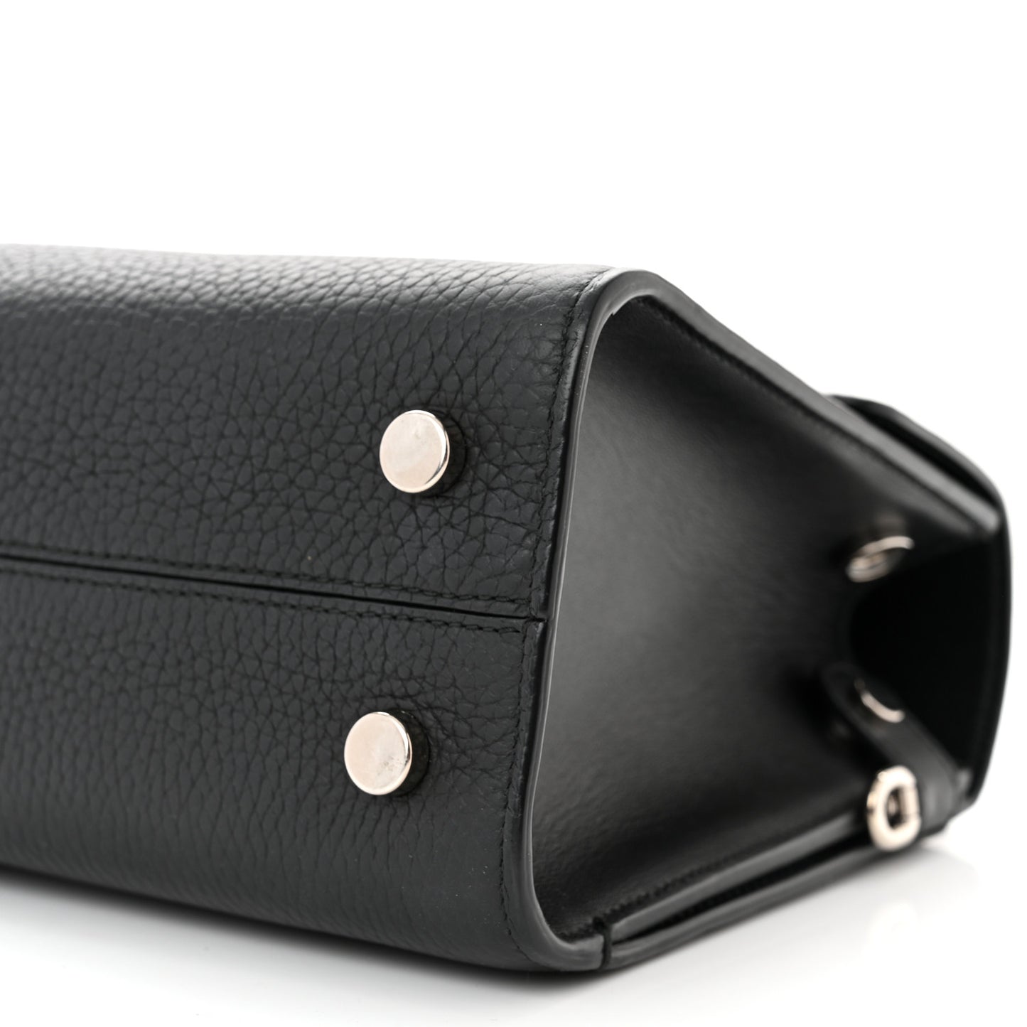 Grained Calfskin Diorever Flap Black