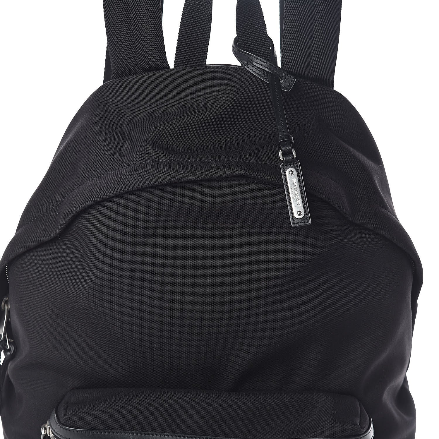 Saint Laurent Canvas City Backpack Black 7 of 9