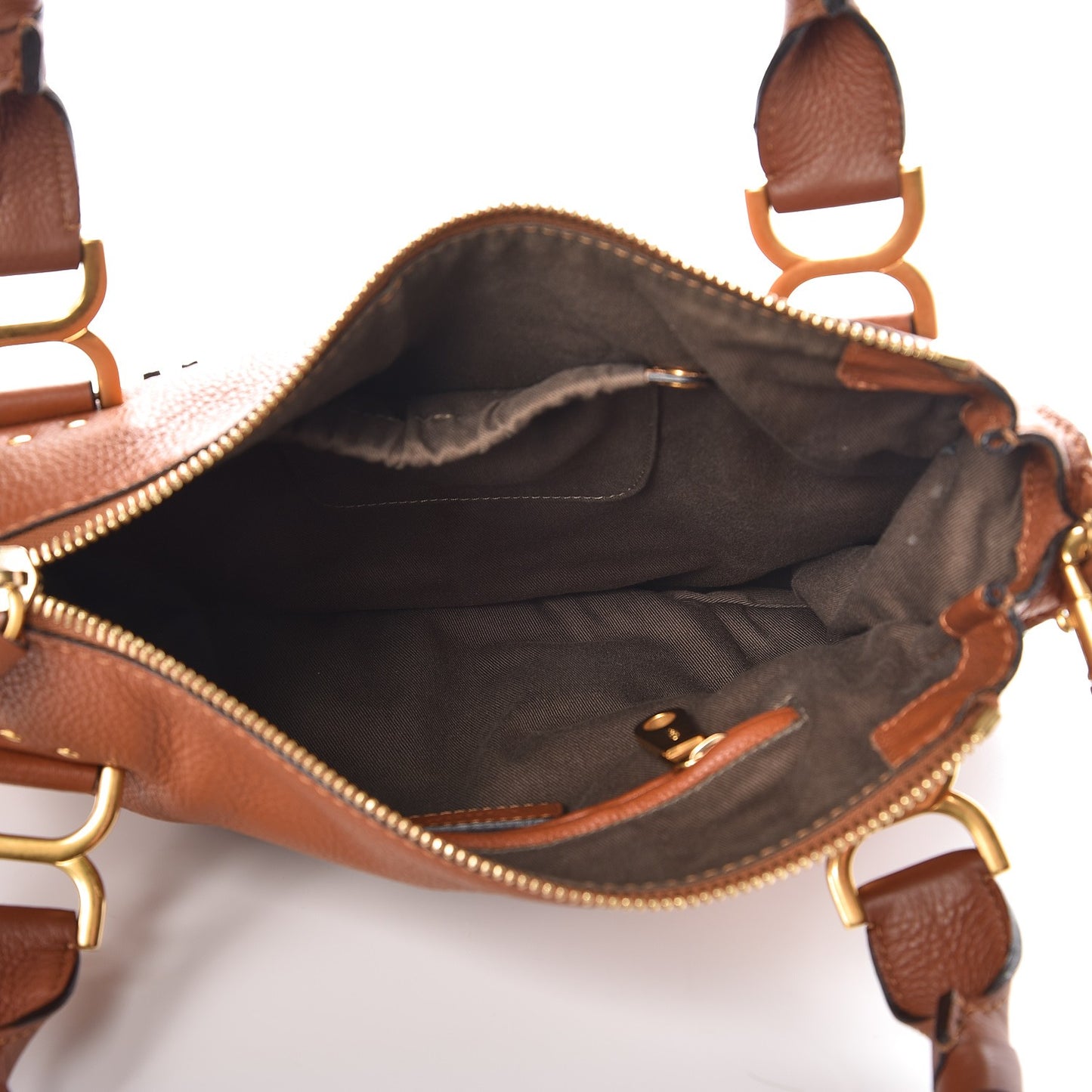 Calfskin Medium Marcie Satchel Tan