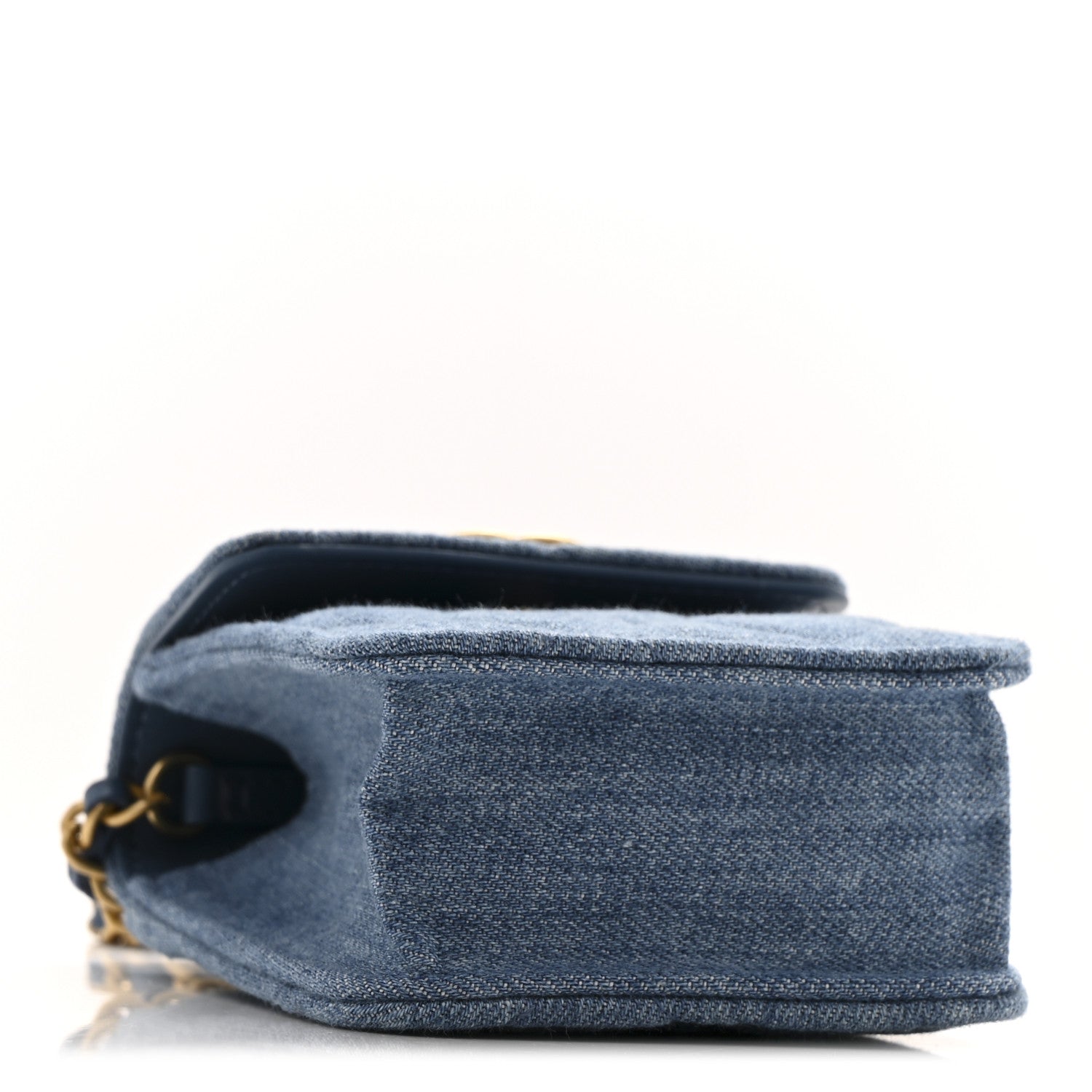 Chanel Denim Quilted Flap Mini Crossbody Blue 4 of 11