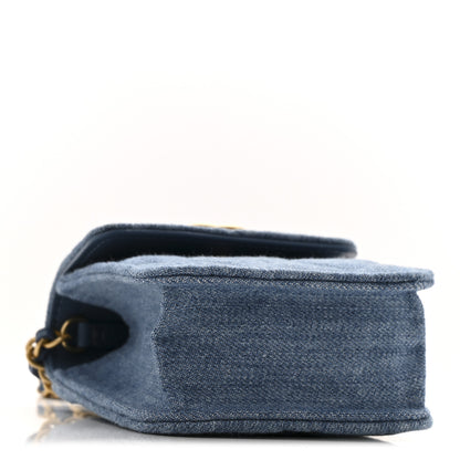 Chanel Denim Quilted Flap Mini Crossbody Blue 4 of 11
