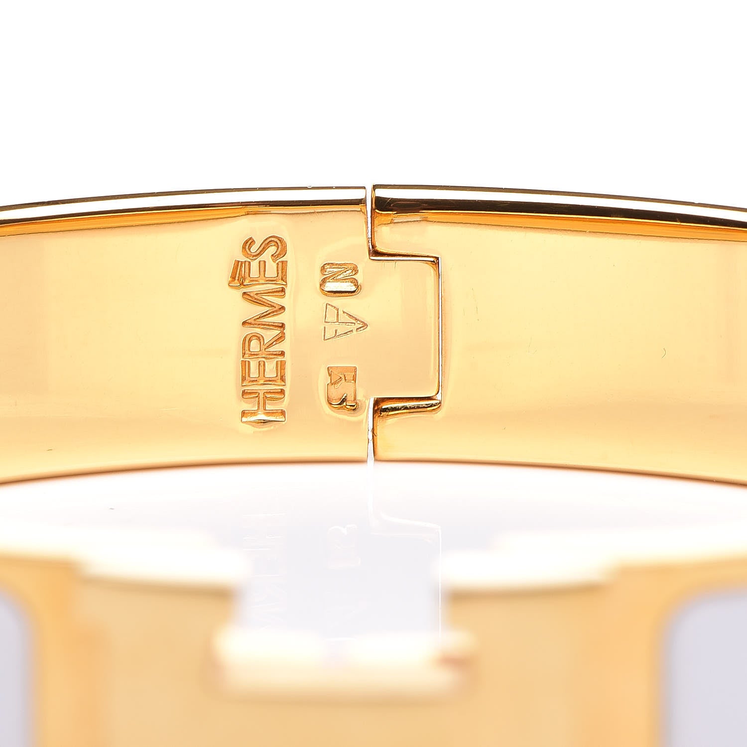 Hermes Enamel Narrow Clic Clac H Bracelet PM White 4 of 6