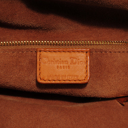 Christian Dior Lambskin Cannage Soft Lady Dior Tote Orange 6 of 7