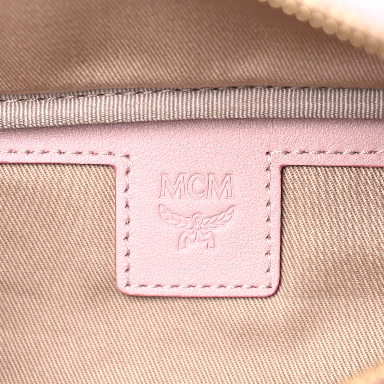 MCM Visetos Small Fusten Belt Bag Powder Pink 5 of 7