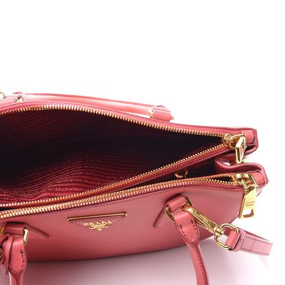 Prada Saffiano Small Galleria Double Zip Tote Fuxia 9 of 14