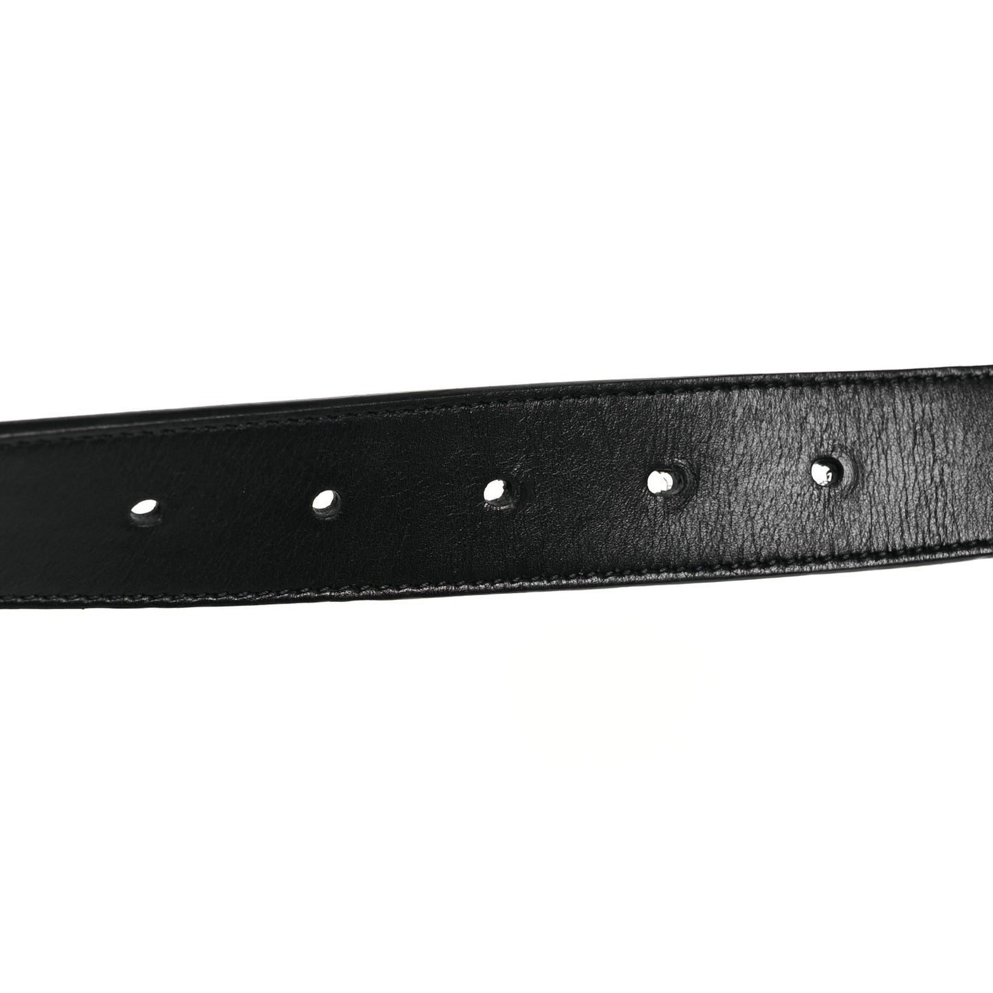Moon Calfskin Double G 30mm Belt 80 32 Black
