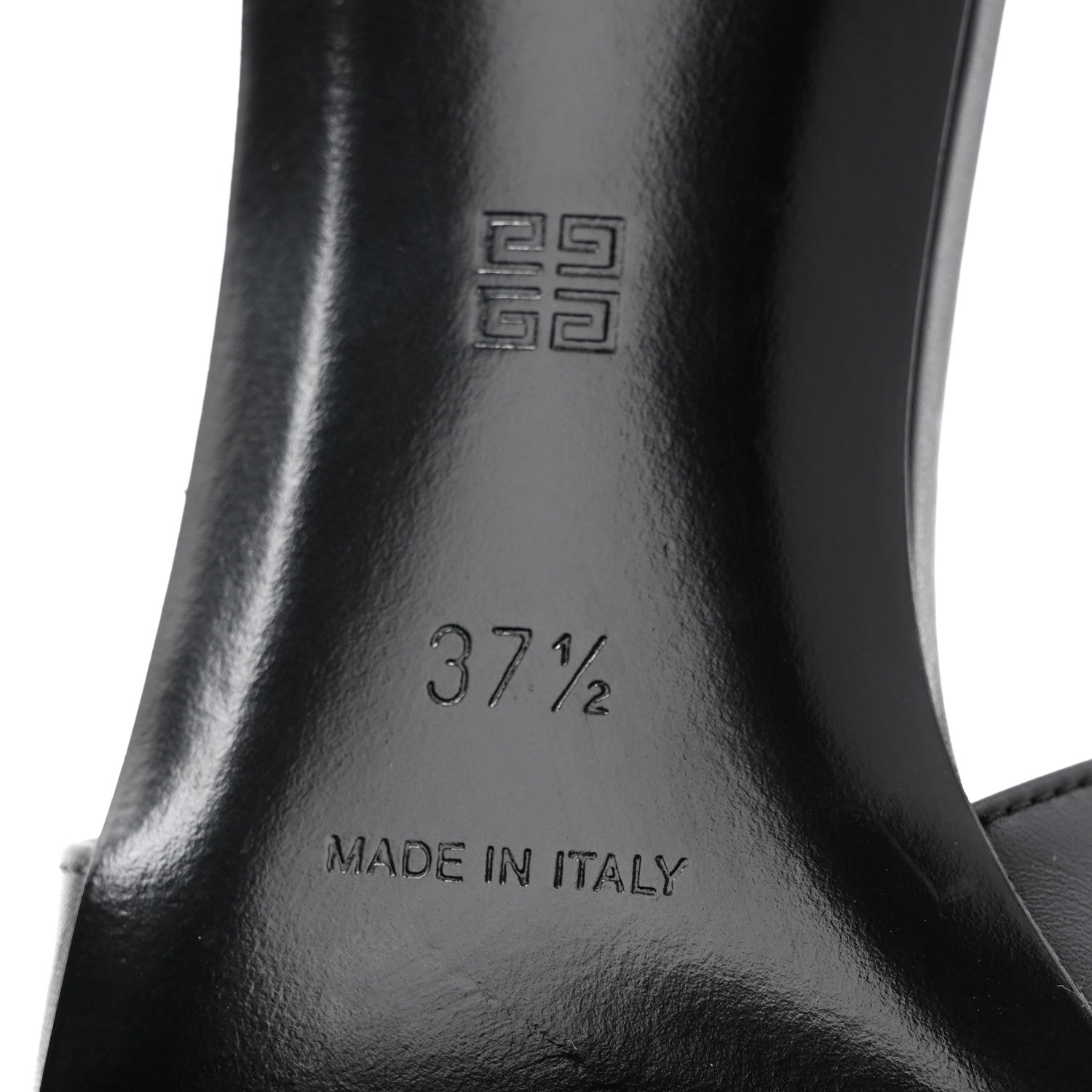 Givenchy Calfskin G Cube 50mm Slingback Pumps 37.5 Black 7 of 10