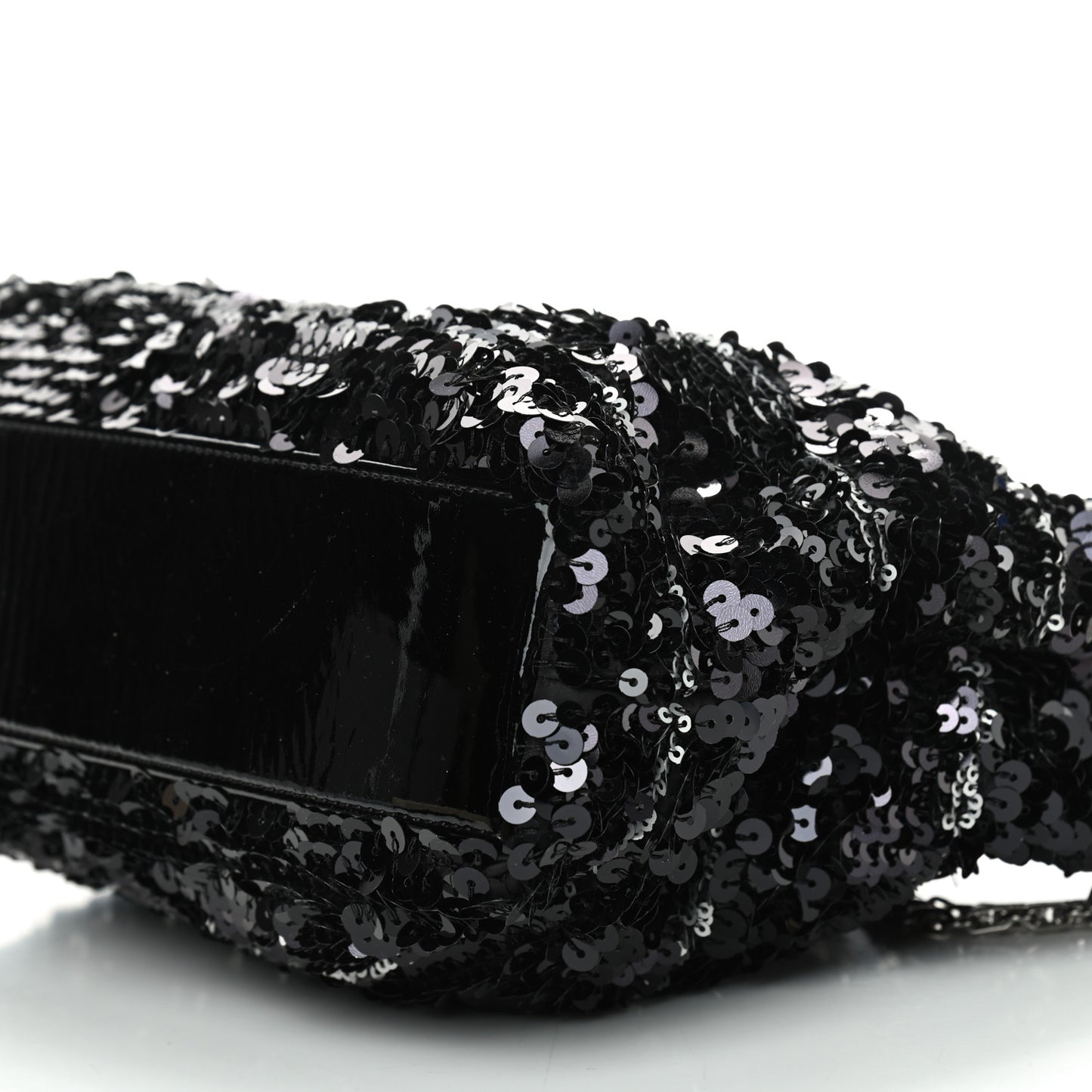 Sequin Striped Mademoiselle Tote Black