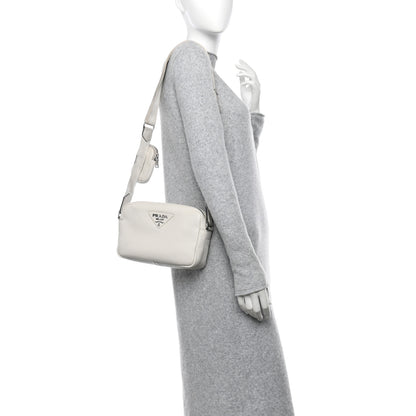 Prada Vitello Daino Crossbody White 2 of 11