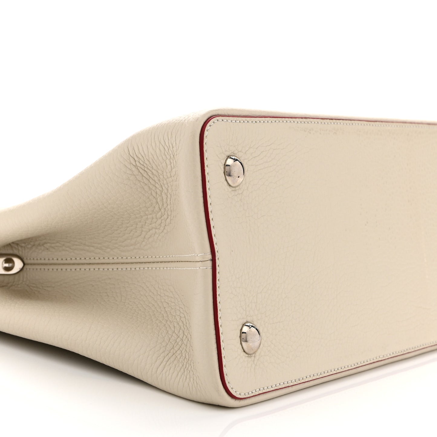 Taurillon Capucines MM Blanc Casse