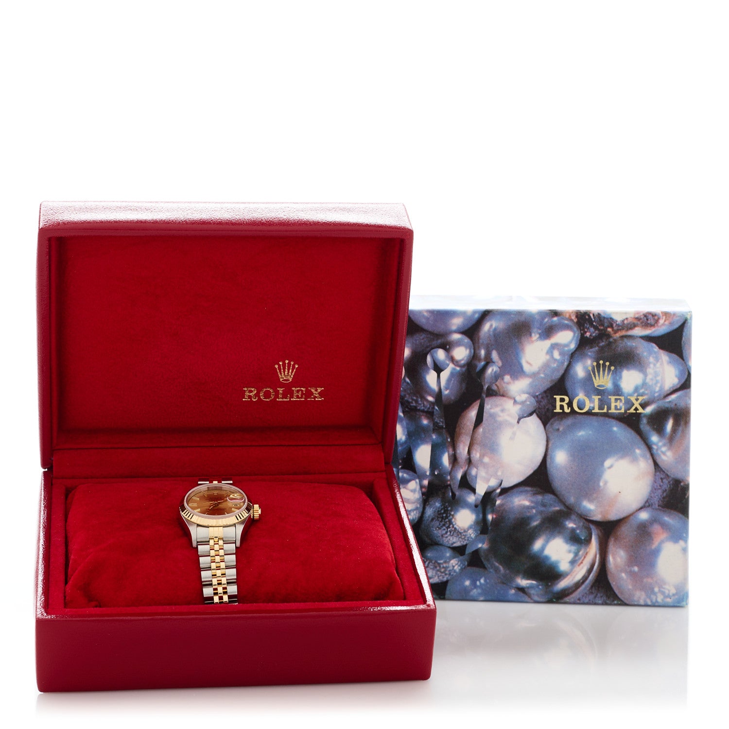 Rolex Stainless Steel 18K Yellow Gold 26mm Oyster Perpetual Datejust Watch Champagne 69173 5 of 5