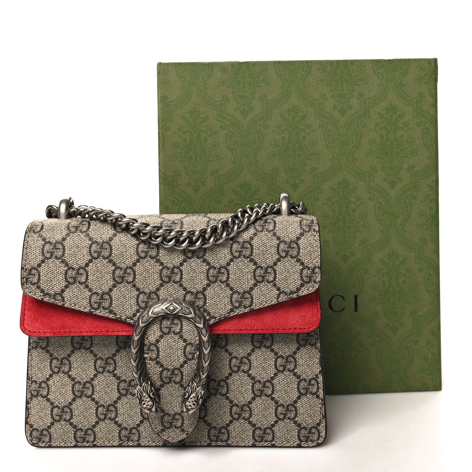 Gucci GG Supreme Monogram Mini Dionysus Shoulder Bag Hibiscus Red 11 of 11