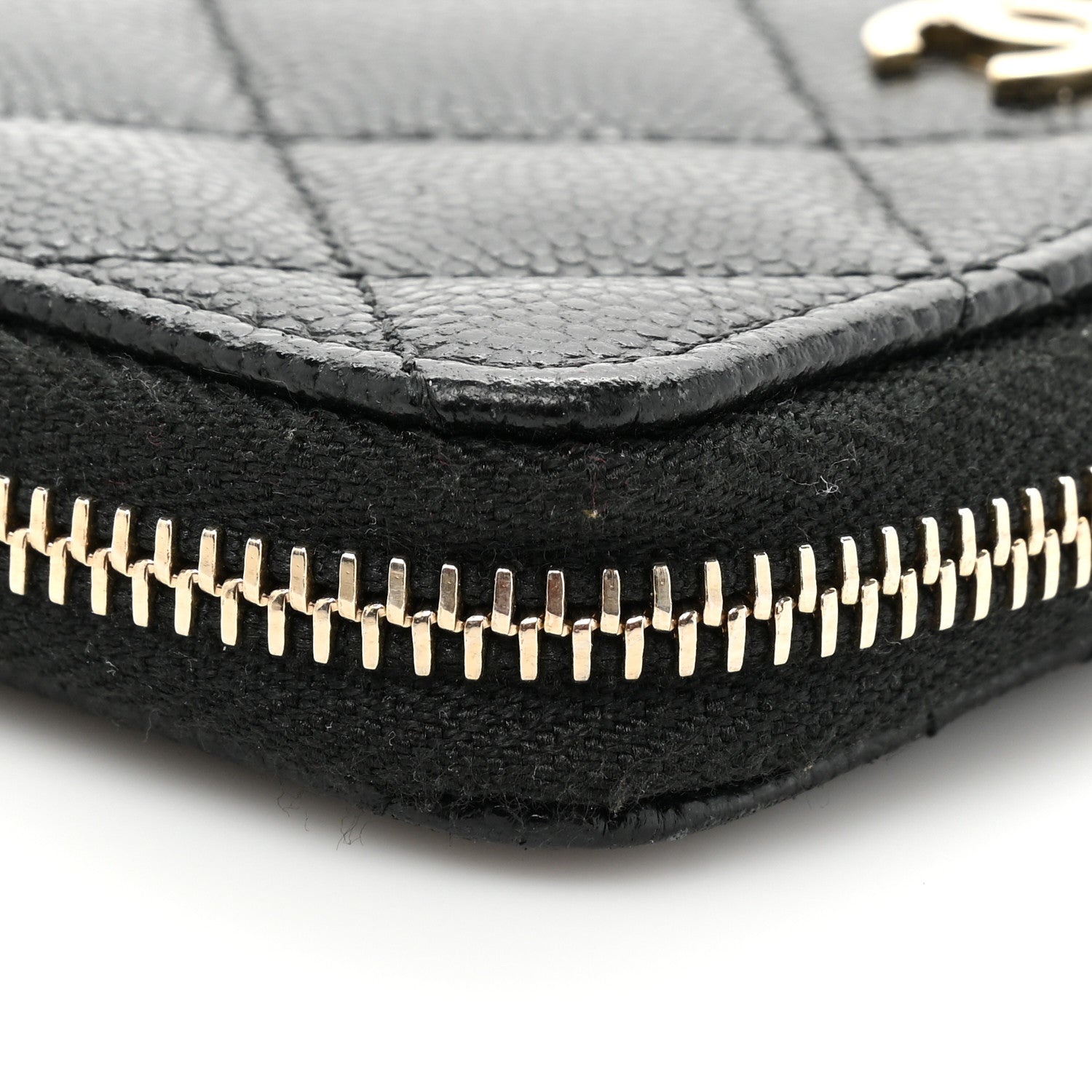 Chanel Caviar Quilted Zipped Key Holder Case Black 11 of 12