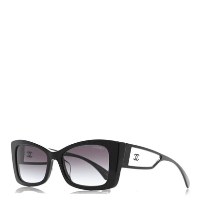 Chanel Acetate CC Rectangle Sunglasses 5430-A Black 1 of 8