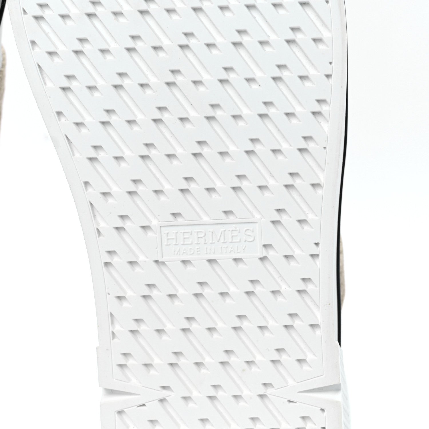 Hermes Calfskin Woolskin Dare Sneakers 40 White Ecru 6 of 8