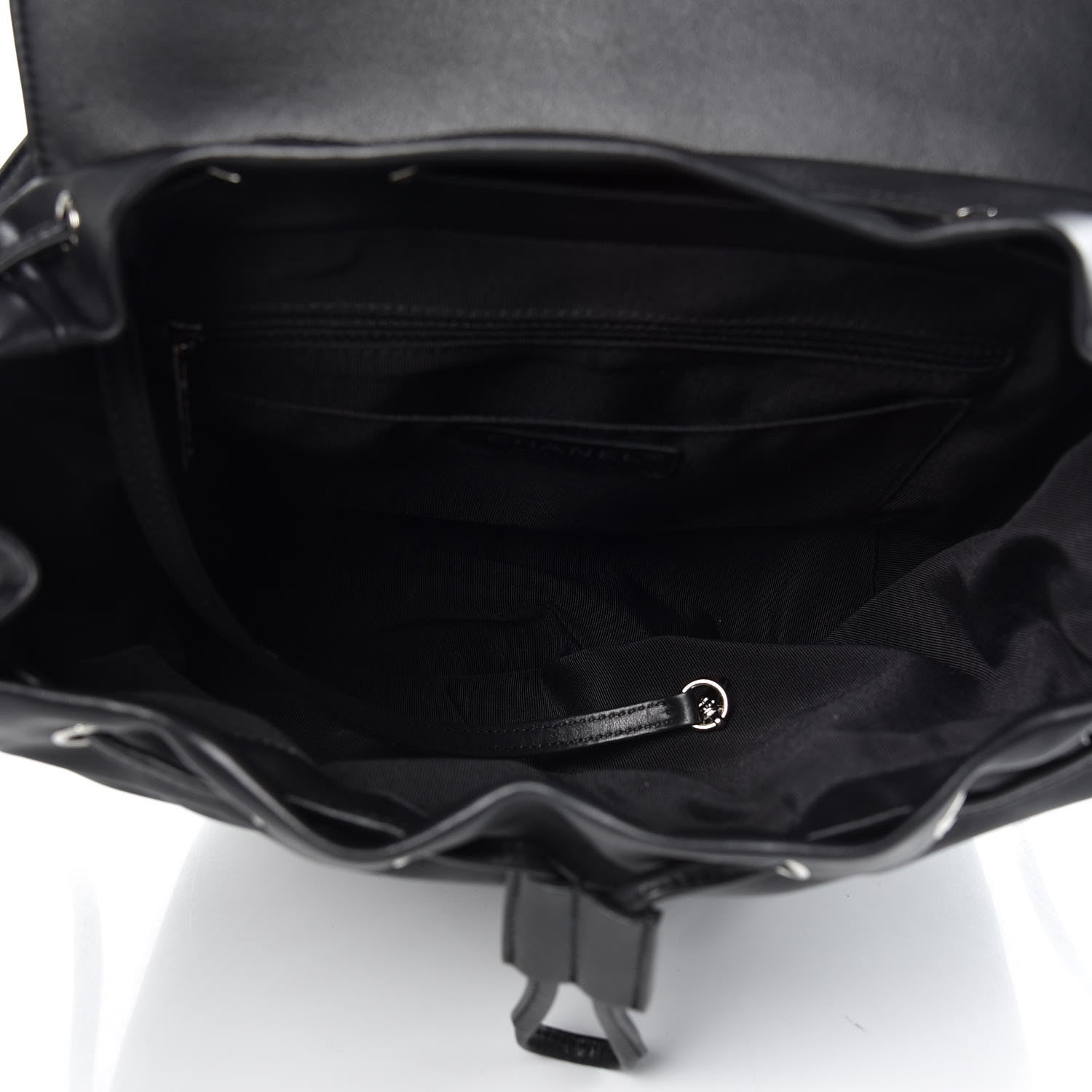Chanel Calfskin Chevron Quilted Large Urban Spirit Backpack Black 5 of 10