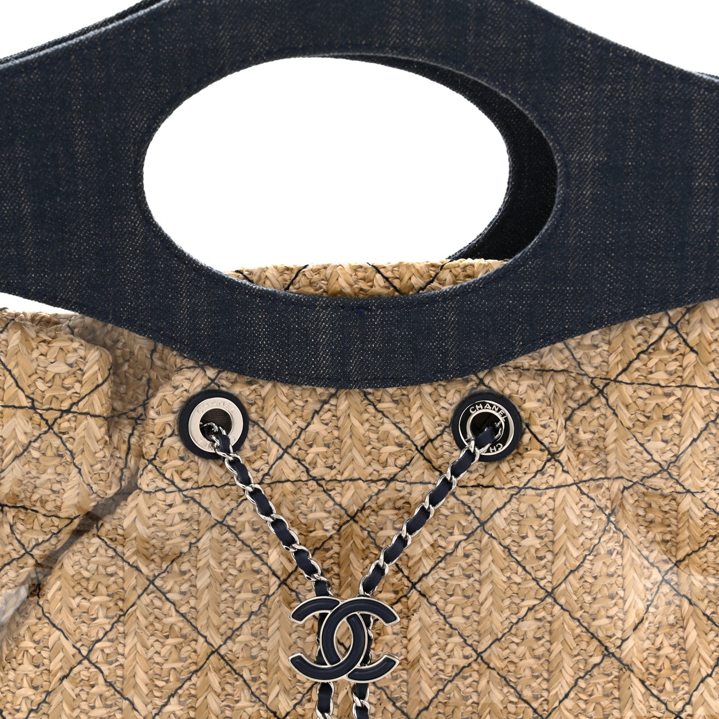 Denim PVC Chanel 31 Bag Blue