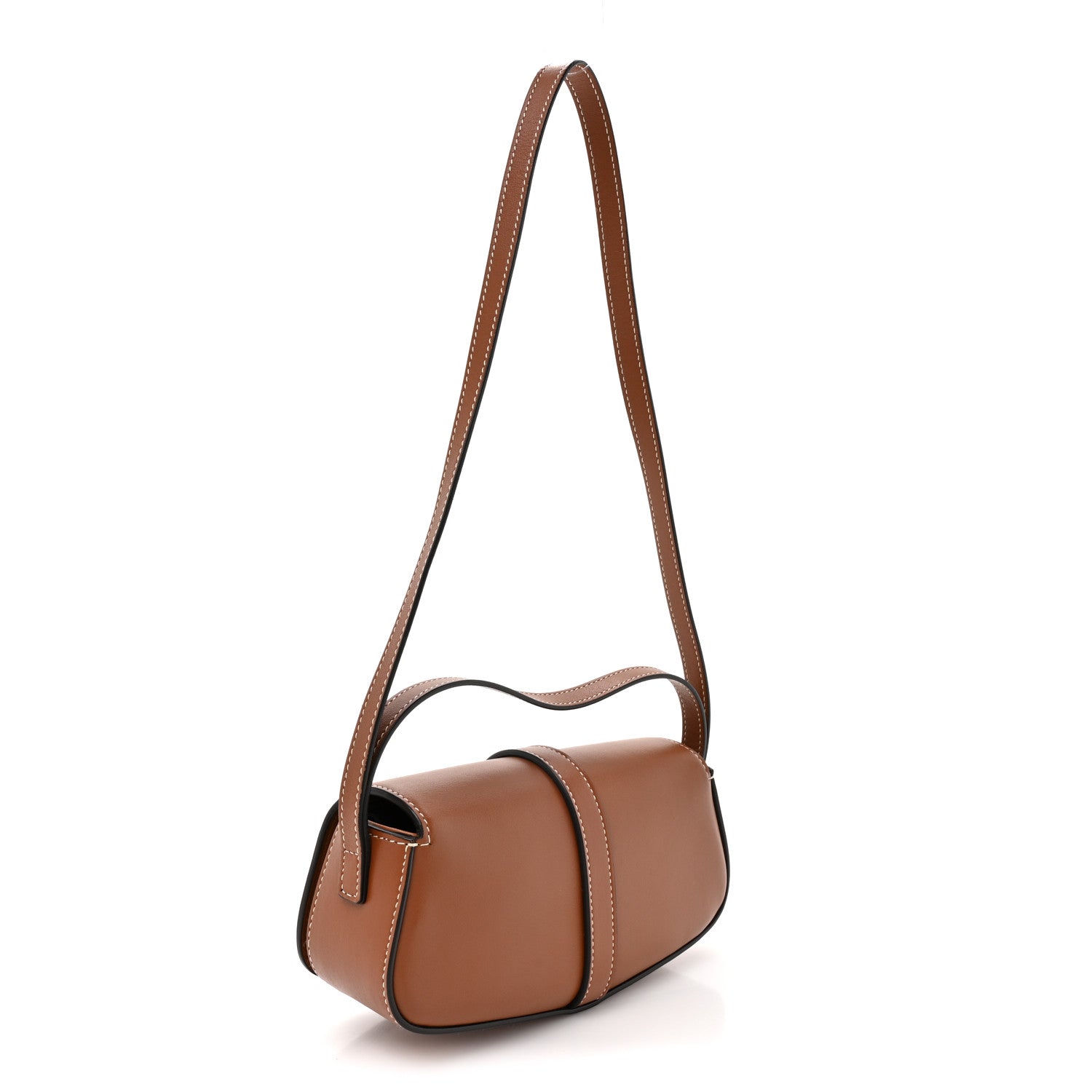 Celine Smooth Calfskin Tabou Clutch On Strap Tan 3 of 10