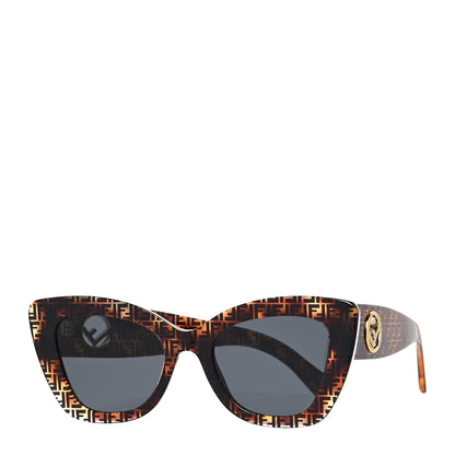 Fendi Acetate F is Fendi FF 51mm Cat Eye Sunglasses 0327/S Tortoise Camouflage 1 of 7