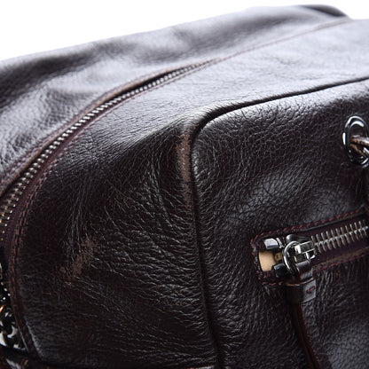 Chanel Deerskin Luxe Ligne Bowler Purple 16 of 23
