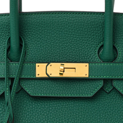 Hermes Togo Birkin 35 Malachite 8 of 10