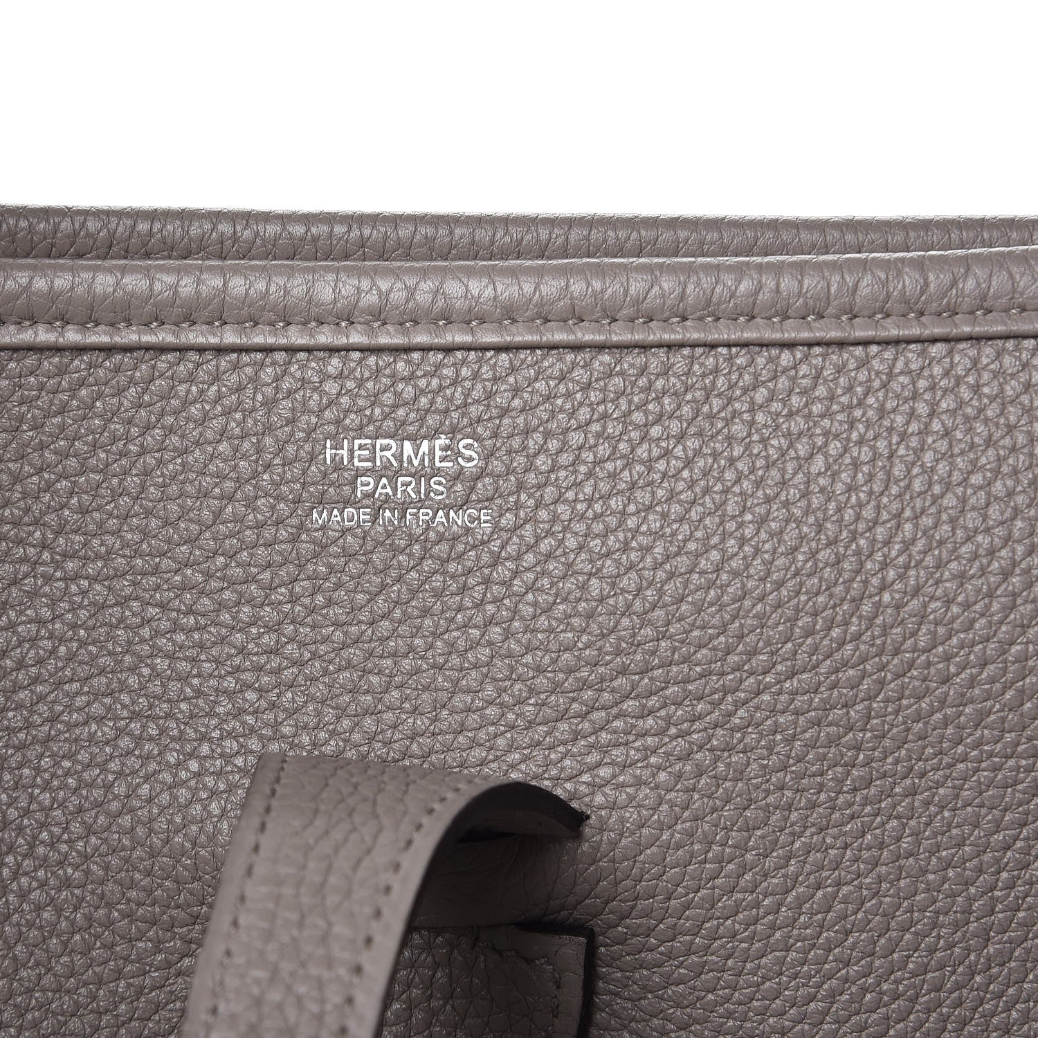 Hermes Taurillon Clemence Evelyne III PM Gris Asphalte 6 of 8