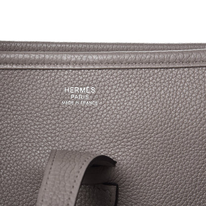 Hermes Taurillon Clemence Evelyne III PM Gris Asphalte 6 of 8