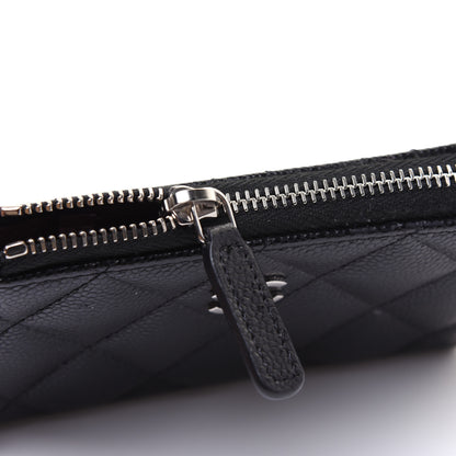 Chanel Caviar Quilted Zipped Key Holder Case Black 10 of 12