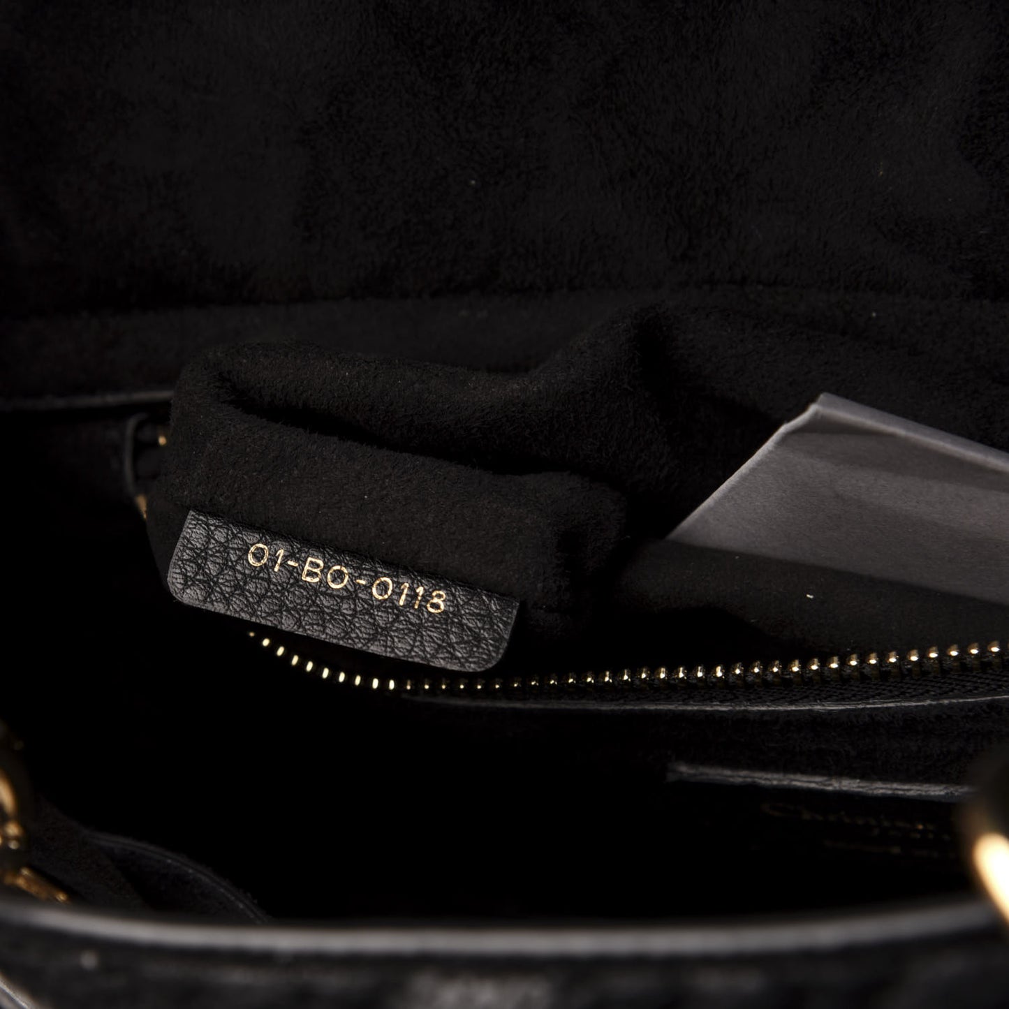 Grained Calfskin Cannage Medium Supple Lady Dior Black
