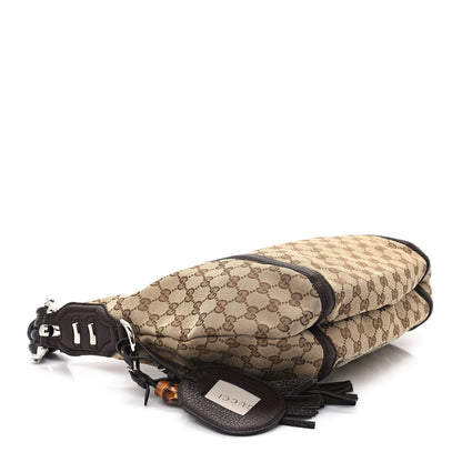 Gucci Monogram Medium Techno Horsebit Hobo Brown 4 of 10