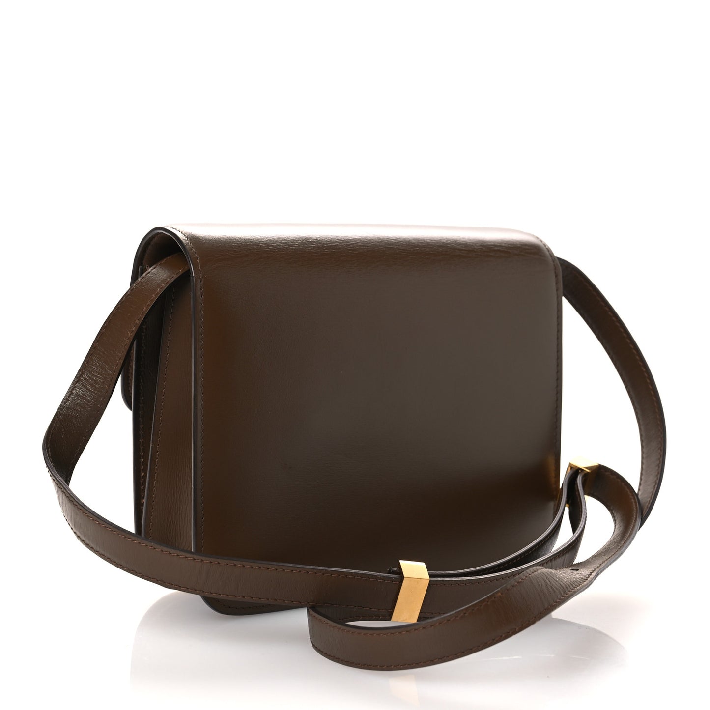 Box Calfskin Teen Classic Box Flap Bag Camel