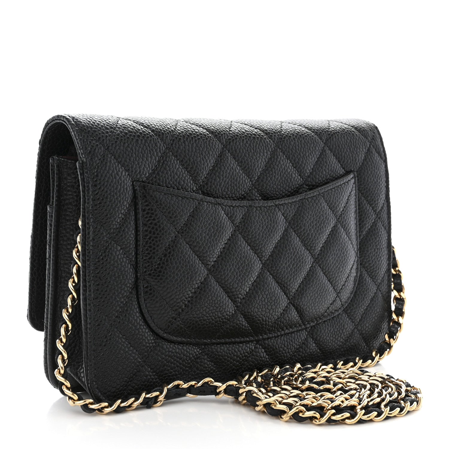 Chanel Caviar Quilted Wallet on Chain WOC Black 3 of 13