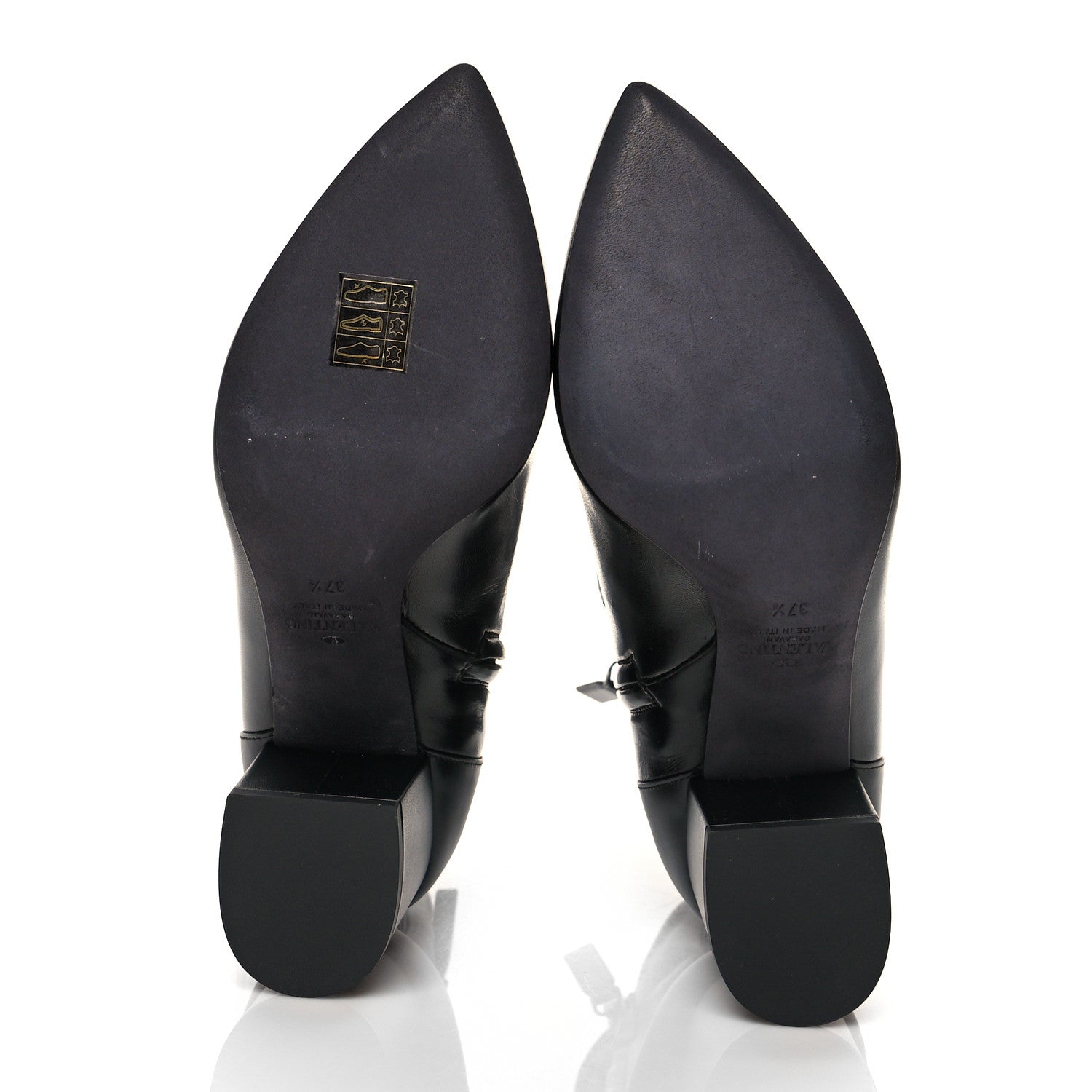 Valentino Garavani Nappa Rockstud 70mm Ankle Boots 37.5 Black 5 of 9