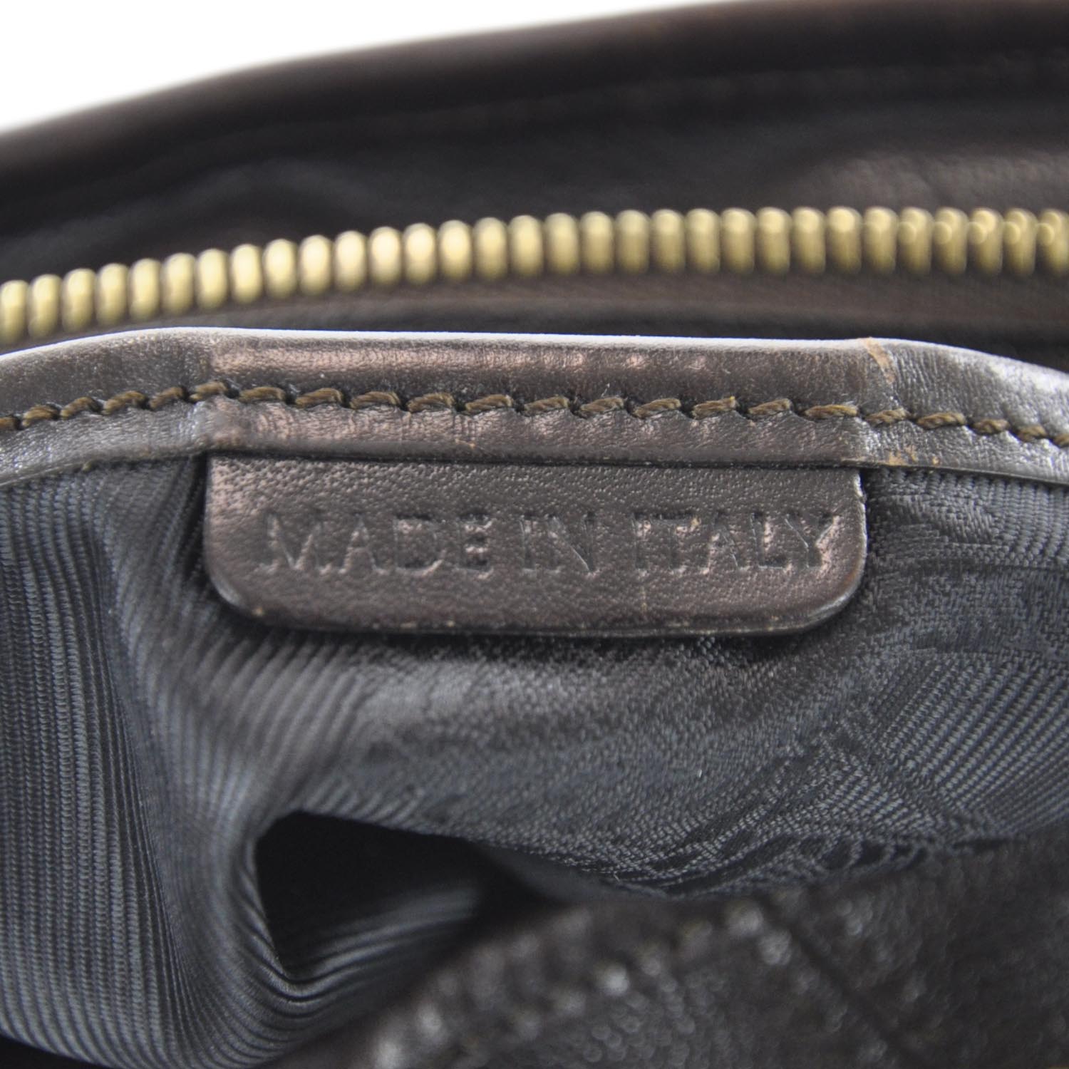 Burberry Leather Metal Stitch Lowry Brown 10 of 11