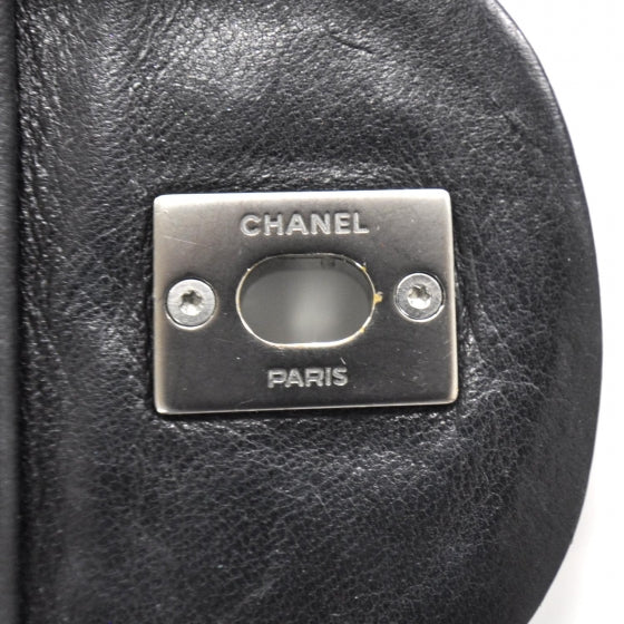 Chanel Lambskin Quilted Jumbo Flap Black SHW 8 of 12