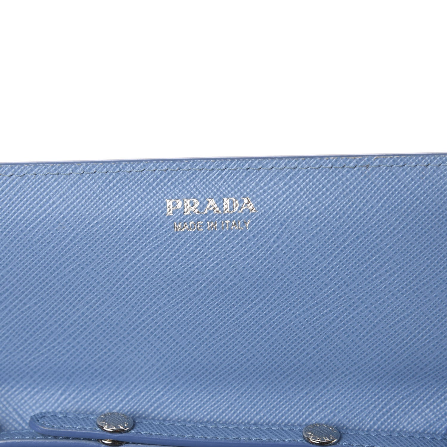 Prada Saffiano Metal Flap Wallet With Strap Astrale 5 of 7