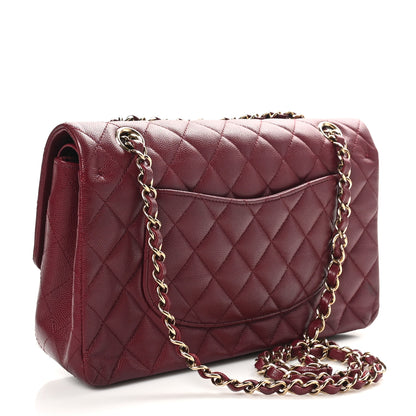Chanel Caviar Quilted Medium Double Flap Burgundy 3 of 10