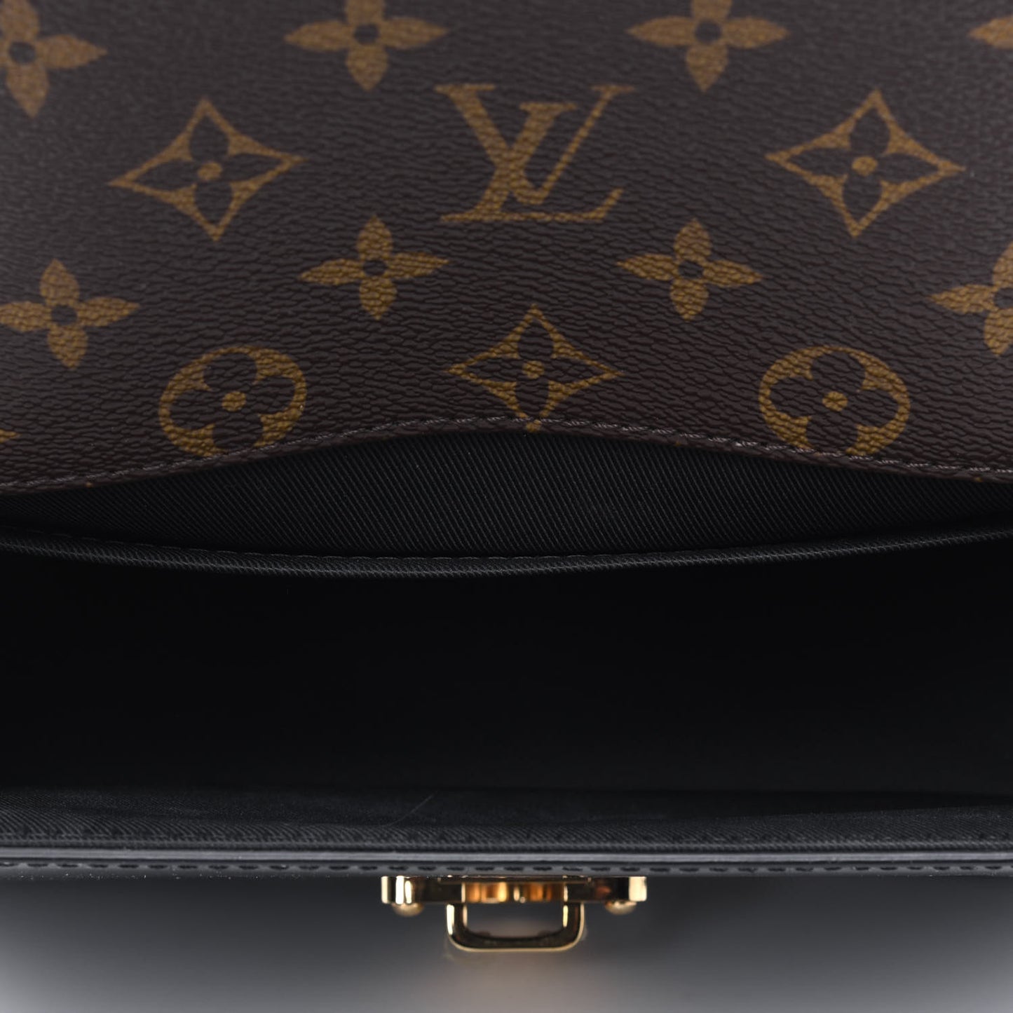 Patent Calfskin Monogram Cherrywood BB Black