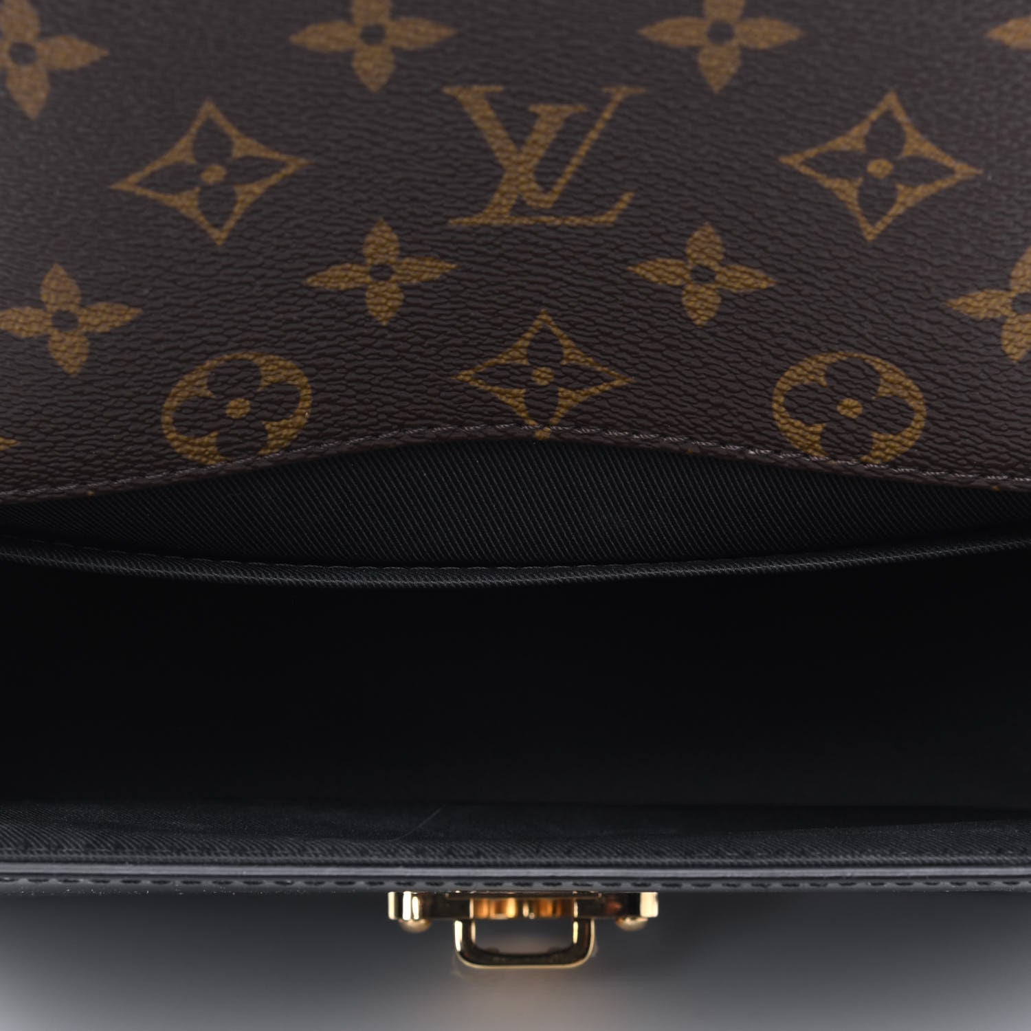 Louis Vuitton Patent Calfskin Monogram Cherrywood BB Black 4 of 4