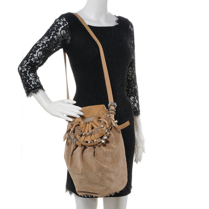 Alexander Wang Diego Suede Studded Bucket Bag Camel 2 of 7
