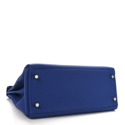 Hermes Togo Kelly Retourne 28 Bleu Royal 4 of 12