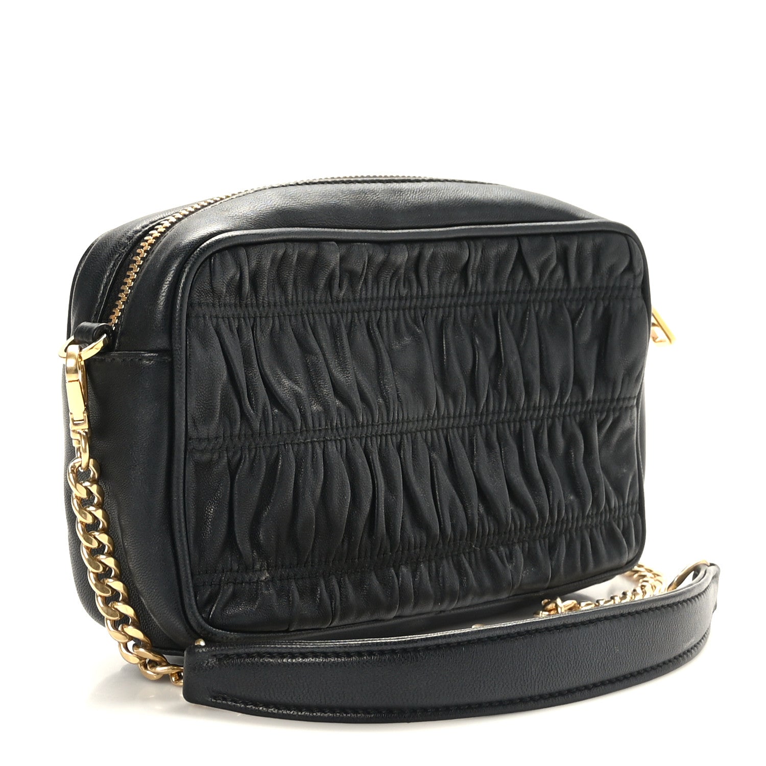 Prada Nappa Gaufre Camera Bag Black 3 of 8