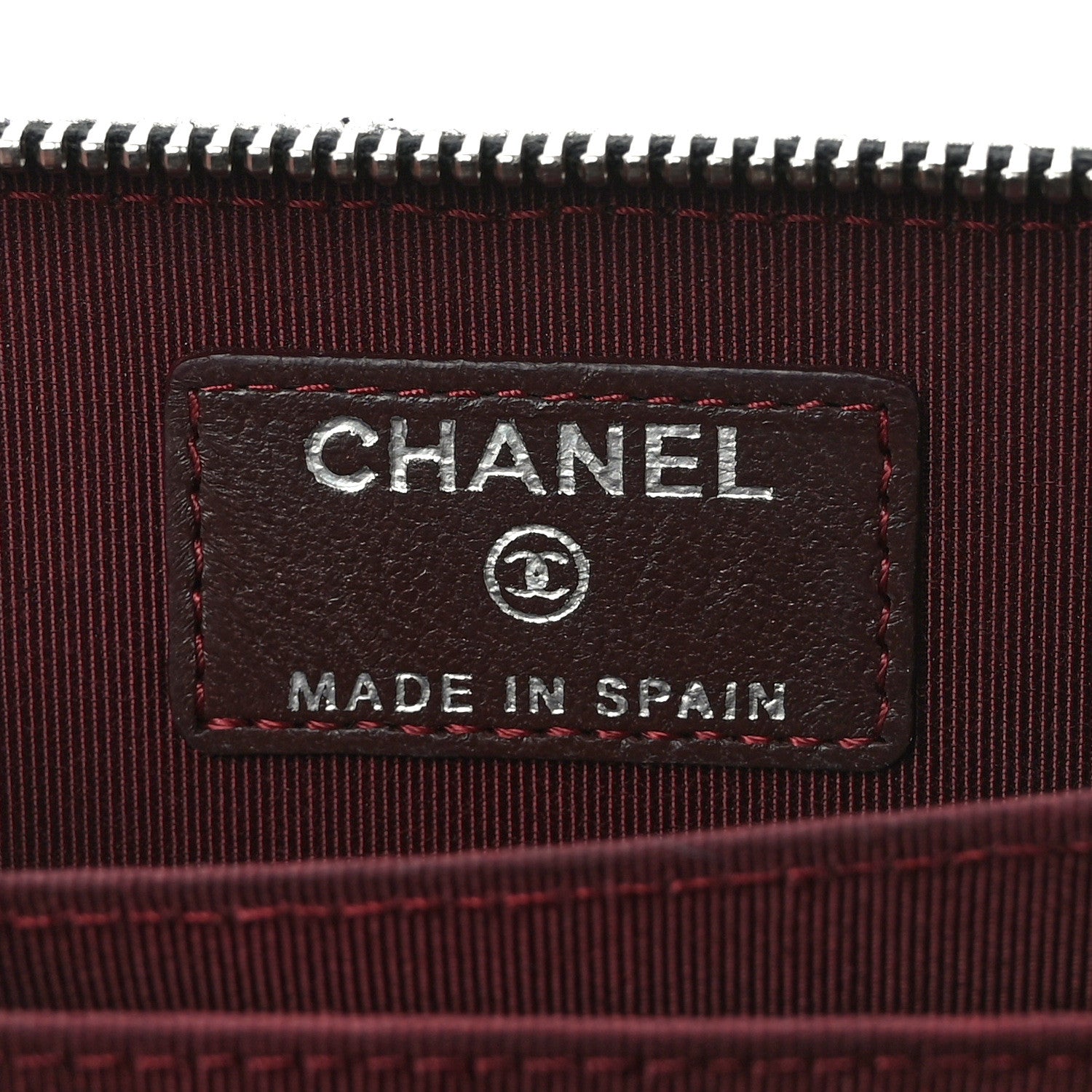 Chanel Lambskin Quilted Zip Coin Purse Black 6 of 7
