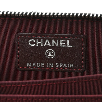 Chanel Lambskin Quilted Zip Coin Purse Black 6 of 7