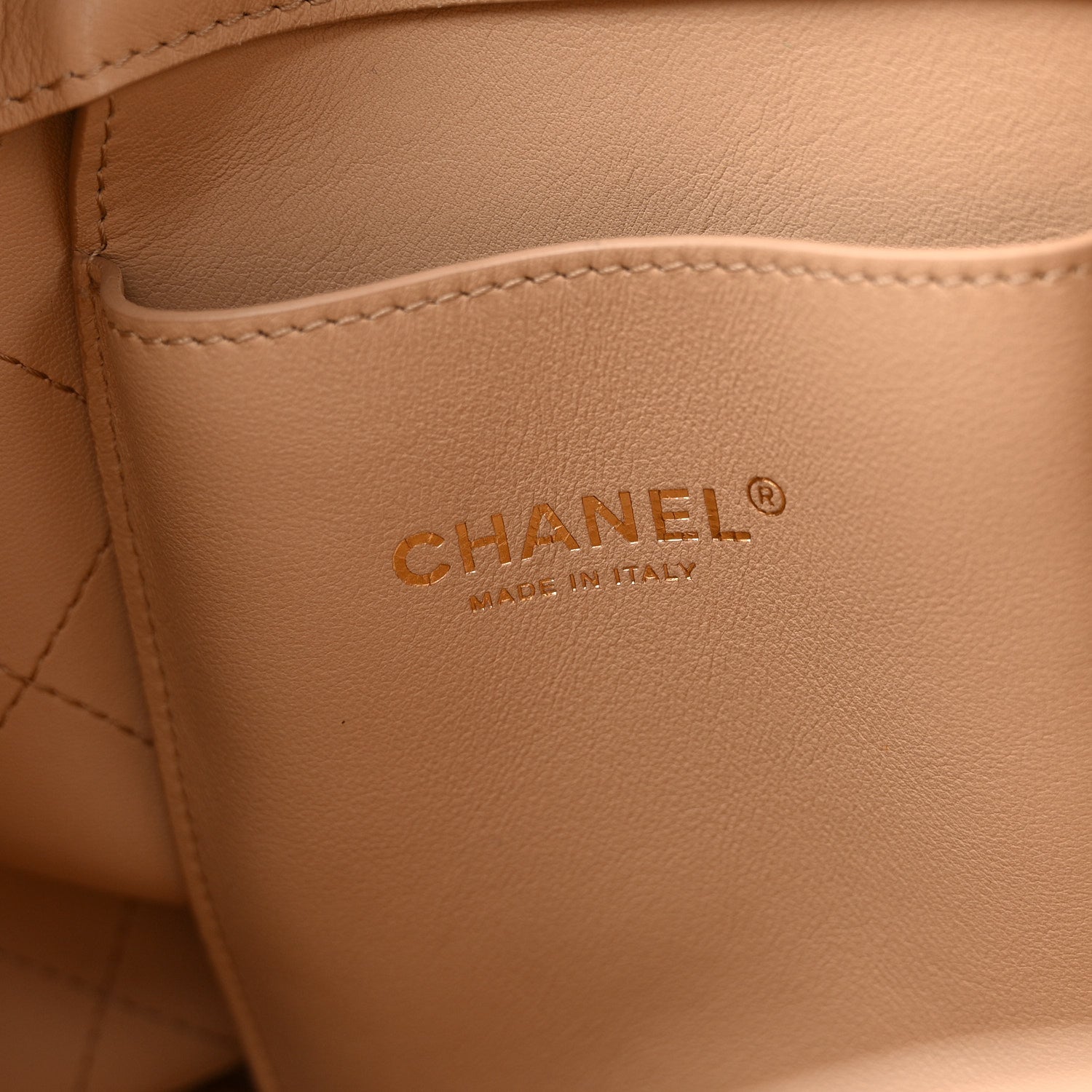 Chanel Calfskin Large Serial Shopper Tote Beige 6 of 12