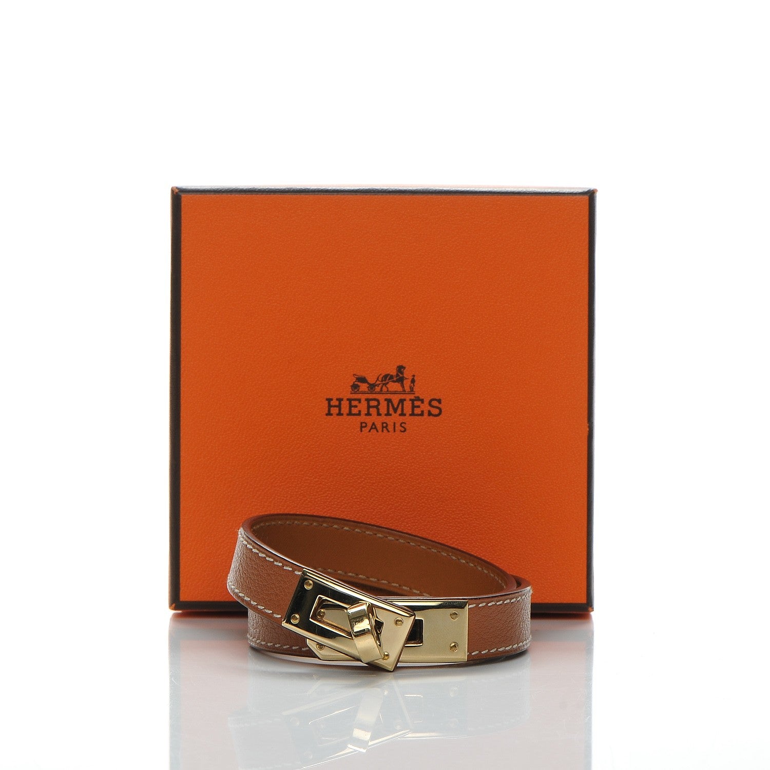 Hermes Swift Kelly Double Tour Bracelet S Gold 7 of 7