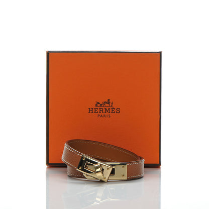 Hermes Swift Kelly Double Tour Bracelet S Gold 7 of 7