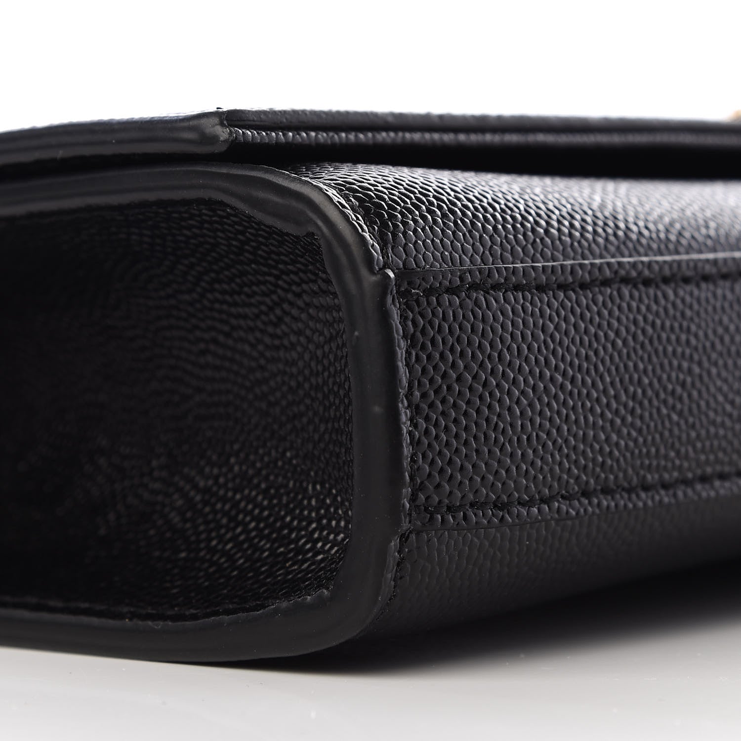 Saint Laurent Grain De Poudre Classic Monogram Tassel Clutch Black 5 of 7
